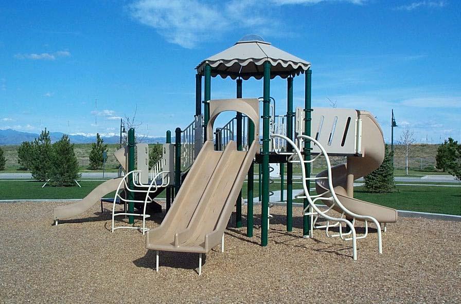 Comp #: 1301 Play Equipment - Replace New structure that is stable and intact.