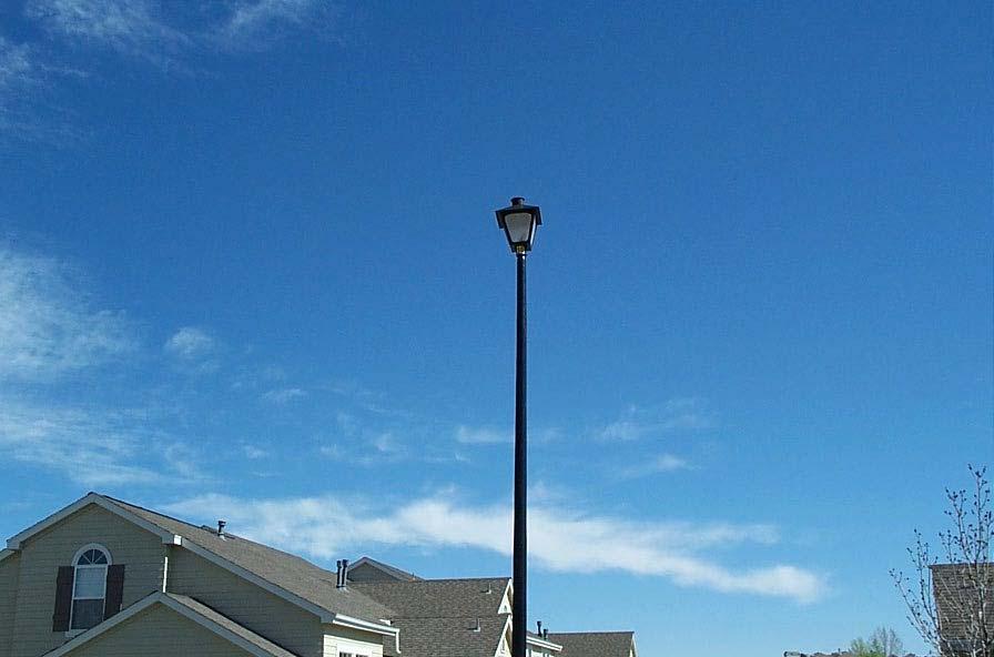 Comp #: 1609 Street Lights - Replace All are structurally stable and intact.