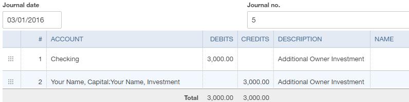 Cash Investment by Owner 30 Record a Journal Entry Date Journal no.