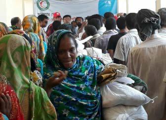 Food relief packs were distributed in 31 districts More than