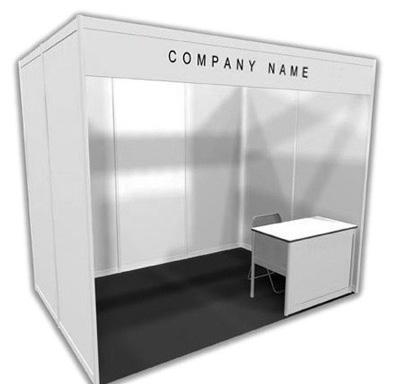 One Expo table with 2 Aluminum chairs One waste paper basket. Option B Customized Stand Participation Fees: 250.