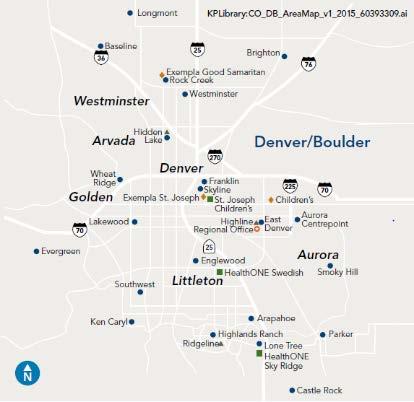 Denver/Boulder: convenient locations and access 22 medical offices in Denver/Boulder area. Pharmacies in all locations.