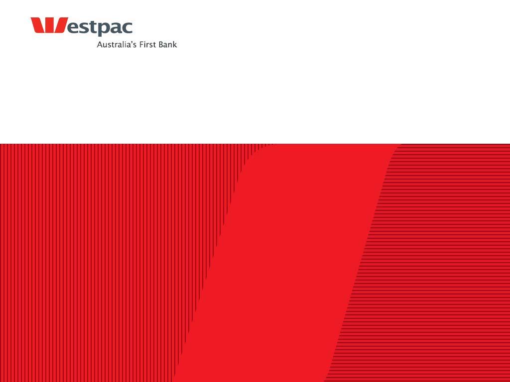 Westpac Investor Update September 2007 Disclaimer The material contained in this presentation is intended to be general background information on Westpac Banking Corporation and its activities.