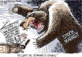 least two months Bear market: a steady decline in