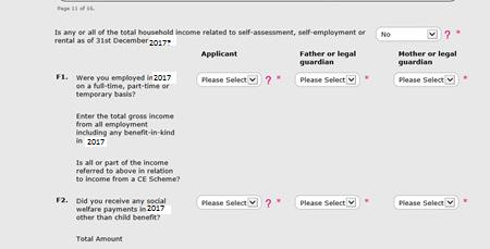 Section F Reckonable Income Who should fill in this section? You, the Applicant, should fill in all questions in this section. Reckonable Income What information is being requested?