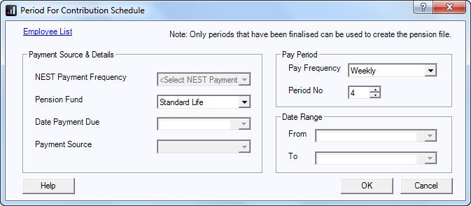 Payments file: You should also send a Payments output file to Standard Life each period you have paid your employees. Create Standard Life G2G Payments file 1.