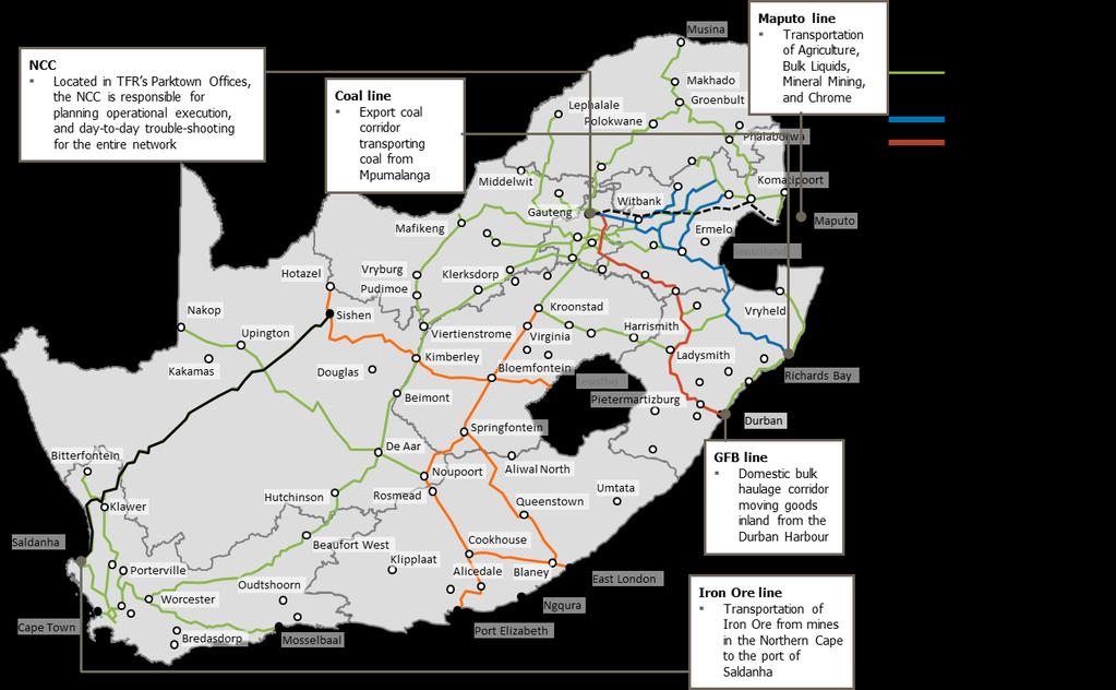 2. The Five Year capital investment by Corridor Corridor Cape