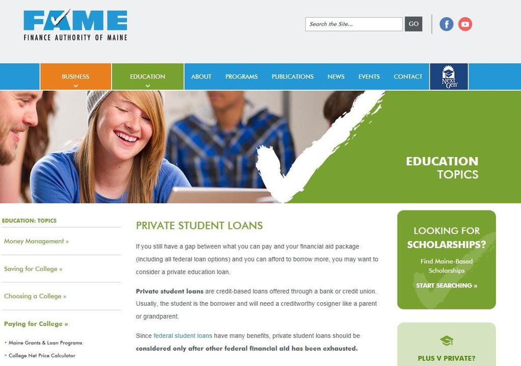 Private Education Loans Maine