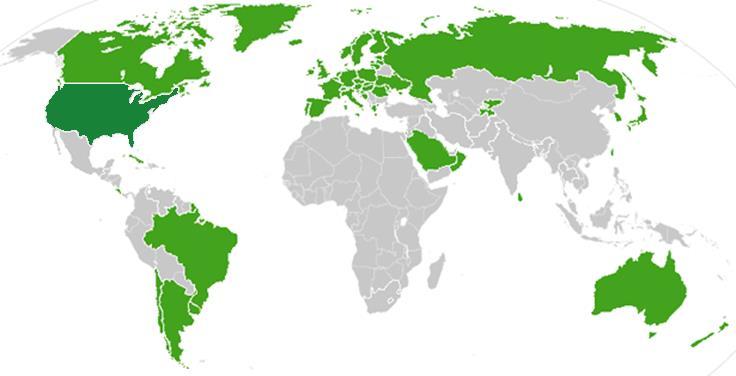 Countries with universal health