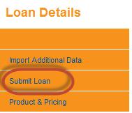 1. Submitting the loan a. From Loan Details tab select the Submit Loan. b. A submit input form will appear. c. Verify all info for accuracy and completeness. d.