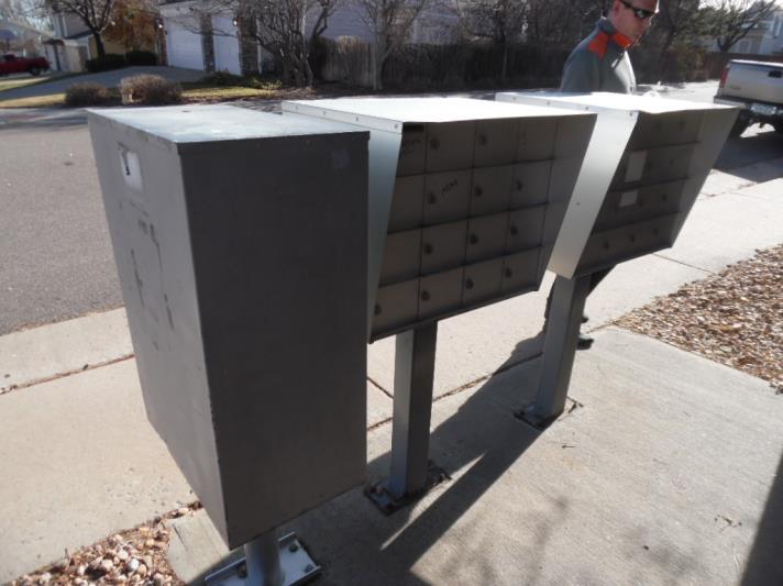 Miscellaneous Cluster Mailboxes Approximate Component Quantity - 5 Estimated Current Unit Cost $ 1,350.