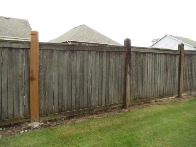 Fencing The biggest common expense of this community is the