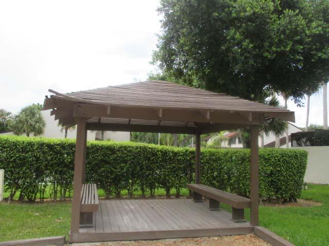 Client: 29086A Calusa Point - Site and Grounds Comp #: 2149 Gazebo - Replace Quantity: (1) Gazebo Location: Common areas Evaluation: Footprint area is roughly 15'x15'.