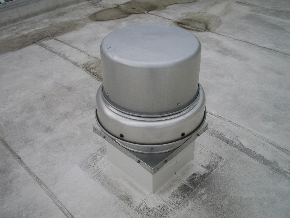 Roof Mounted Fans - 100 CFM - Phase 5 continued... Remove and dispose of existing, replace with new.