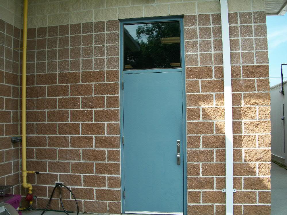 Exterior Hollow Metal Doors 3'x7' continued... Remove unit and replace with new.