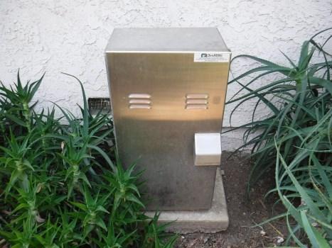 Comp #: 1004 Stainless Enclosures - Replace Quantity: (1) Stainless enclosure Location: Throughout community New in FY 14-15 Evaluation: Enclosure is in good condition. No rusting or vandalism noted.