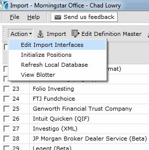 Importing a Historical Returns Spreadsheet Overview Importing a Historical Returns Spreadsheet This section describes how to import your completed historical returns spreadsheet into Morningstar