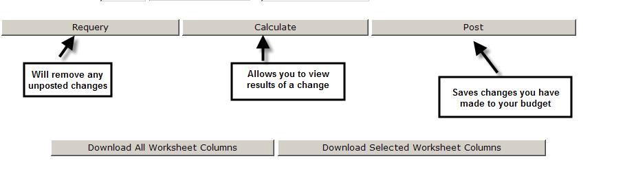 SECTION 6: Action buttons This section of the sheet is where you will choose what to do with the data you have just input. You can: this will remove anything you have input in the Change Value column.