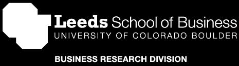 Leeds School of Business University of Colorado at Boulder 420 UCB