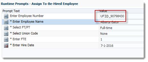 15. Enter the name of the new employee or a placeholder name or description if unknown.