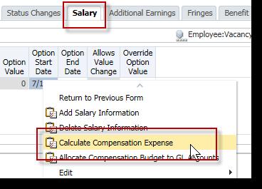 17. From the Add Salary Information window, adjust your Effective Start Date if needed. In this example, we will leave it at 7/1/2016. 18. Click the Add button, then click OK.