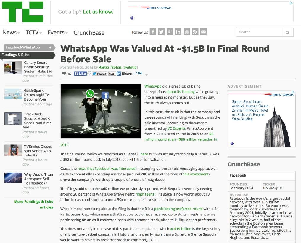 Valuation: Art, Science, or in the case of Whatsapp Magic?