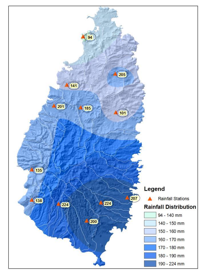 The poorest areas got the most rainfall: SLU Maximum Rainfall Intensity in
