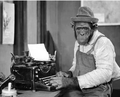 Simian Asset Management "If one puts an infinite number of monkeys in front of (strongly built) typewriters and lets them clap away (without destroying the machinery), there is a certainty that one