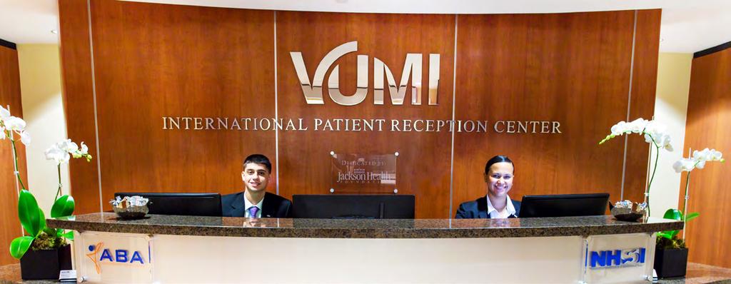 PARTNERSHIP WITH JACKSON HEALTH VUMI understands how stressful it is to