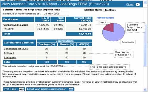 How do I find out the value of my fund? Click on the View member fund value report in the I would like to.