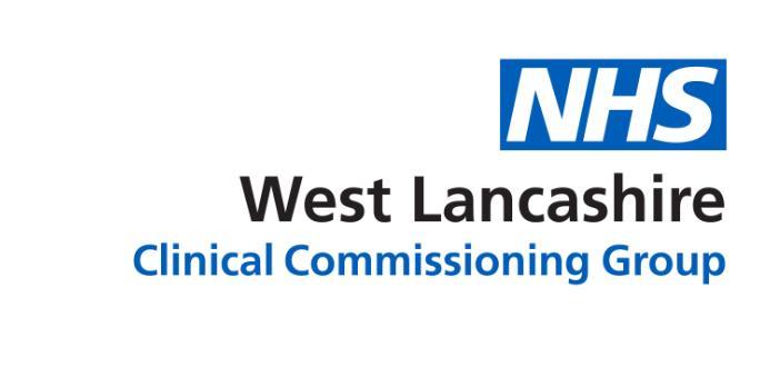 Shetty, Service Redesign Manager, West Lancashire CCG Approving Group Approved by