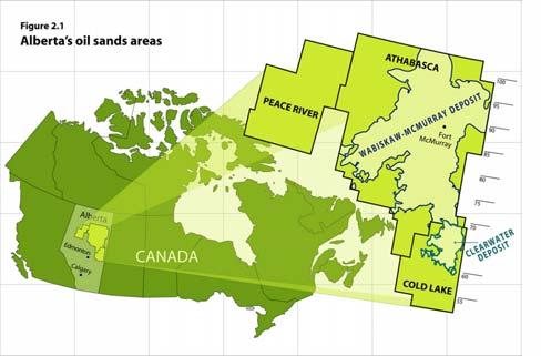 Resources and Reserves 3 Oil Sands Areas (OSAs) comprising 15 Oil Sands Deposits (OSDs) 140,000 square kilometres (54,000 square miles) Data at year-end 2005 Initial volume in place (bitumen): 1,694