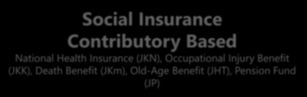 BENEFIT Investment Individual Compementary Voluntary Pension insurance Health Maintenance Old Age National Social National Death Security All workers Secutiy System Coverage Work