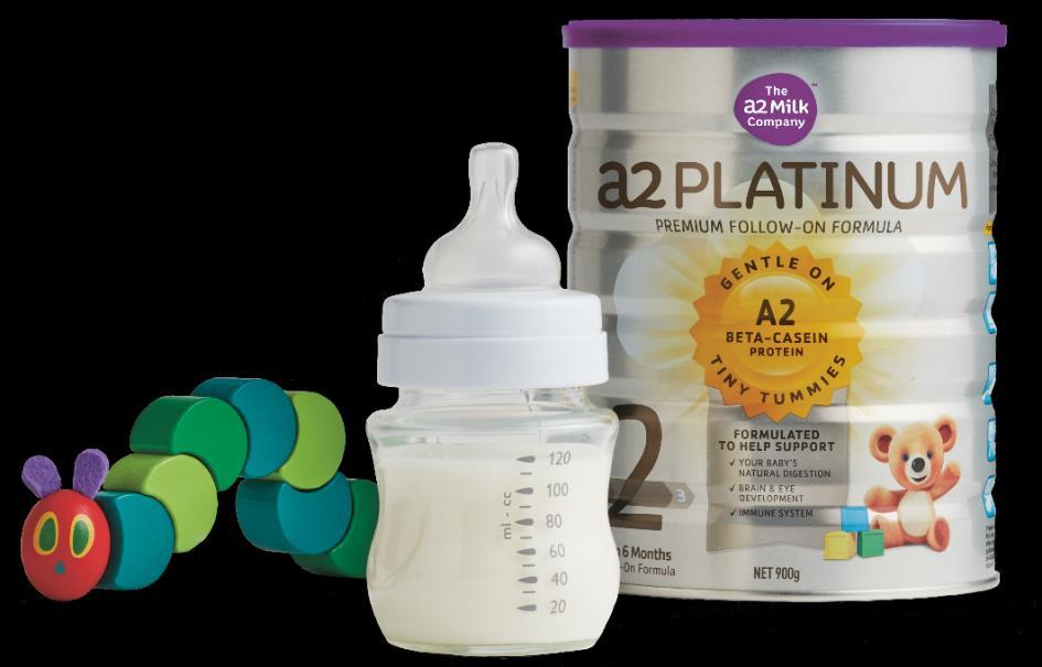 a2 Platinum demand is growing exponentially 1H16 Group revenue for infant formula was ~NZ$73.9 million, compared to NZ$16.