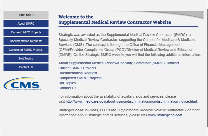 16 Supplemental Medical Review Contractor