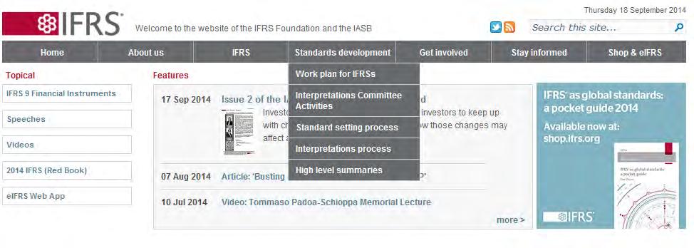 Where to go for more information 45 Look at the IFRS website: http://www.ifrs.