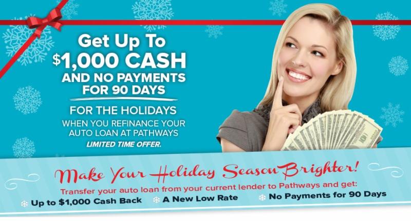 We have a Holiday Refinance offer for you that will put some extra money in your pocket for the holidays. And you could save more money every month.
