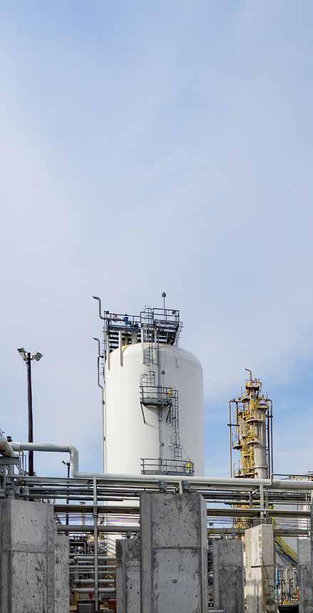 OUR VALUE-BASED STRATEGY LCCP FURTHER STRENGTHENS OUR FOUNDATION In 2018, our world-scale Lake Charles Chemicals Project (LCCP) in Louisiana in the US moved closer to completion, in support of the