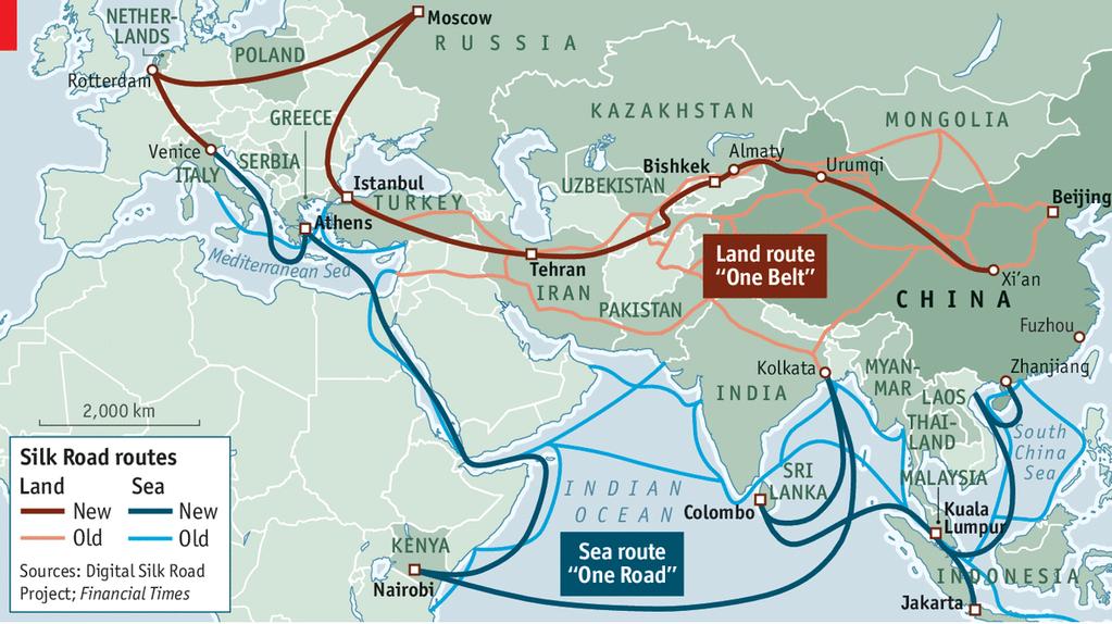 Overview OBOR locations aligned with Cunningham Lindsey s 21st century economic plan for global trade is essentially a mega infrastructure project with a focus on transportation and energy.