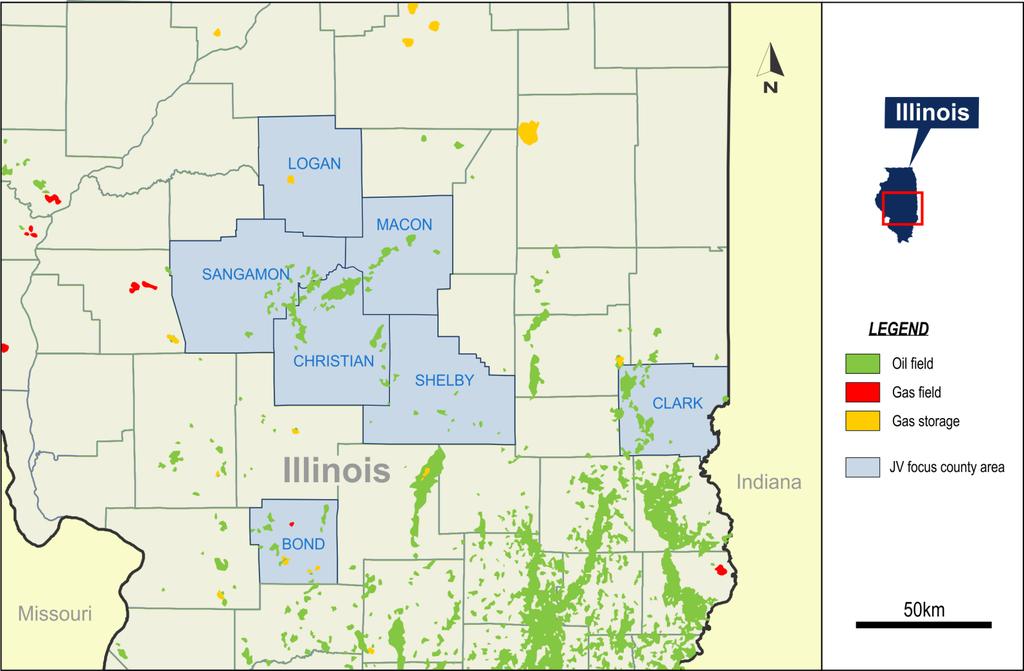 Shallow oil in Illinois