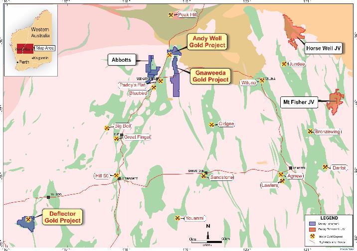 Regional Exploration Projects Mt Fisher JV (Doray earning in) JV with Rox Resources (ASX:RXL) Under-explored prospective geology under cover Extensive mineralisation previously identified Maiden AC