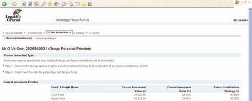 You can also view your current fund(s) by clicking on the Current Funds button.