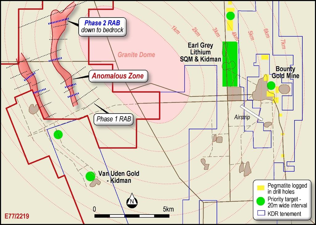 For personal use only Forrestania Lithium Two phases of shallow reconnaissance RAB drilling on previously cleared grid lines has been completed Drill targets located approx.