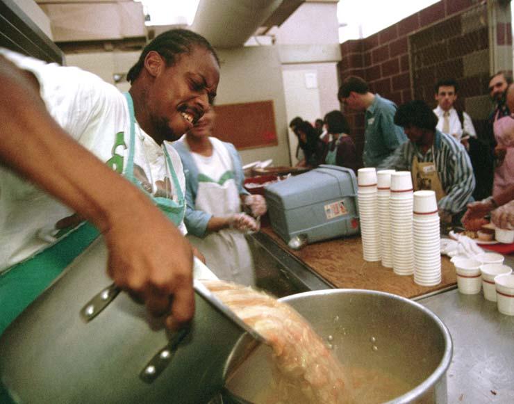 Emergency kitchens across the United States serve almost half a million meals on an average day. Michael S.