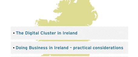 Today s agenda Ireland Today Practical considerations for doing business in