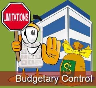 Budgetary Control: financial control exercised using budgets for income and expenditure for each function of the organisation in advance of an accounting period.