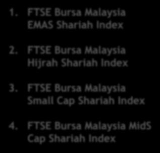 FTSE Bursa Malaysia EMAS Shariah Index 2. FTSE Bursa Malaysia Hijrah Shariah Index 3.