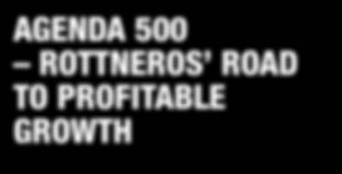 At the start of 2015, Rottneros' board of directors approved Agenda 500, an investment programme that is primarily targeted at increasing the Company's production capacity and also producing more