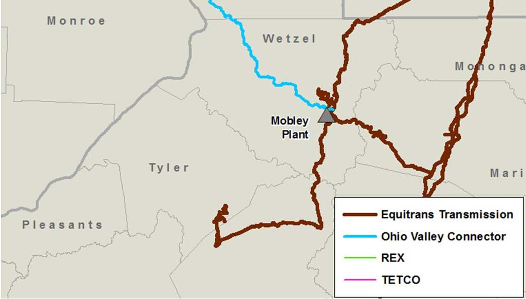 Utica producers access to Equitrans transmission system 36-mile pipeline project ~1.