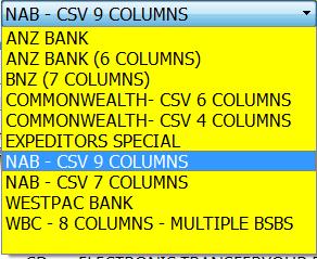 Expedient Software Supports: Please Note: ANZ Bank File Format - Expedient uses column 1 (transaction date), column 10 (amount) and column 11 (description).